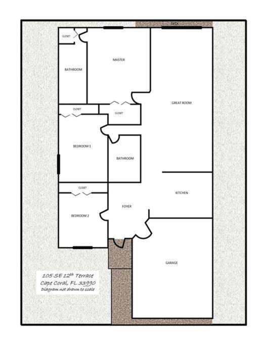 Debbie'S 3-Bedroom Apartment In A Duplex Cape Coral Extérieur photo